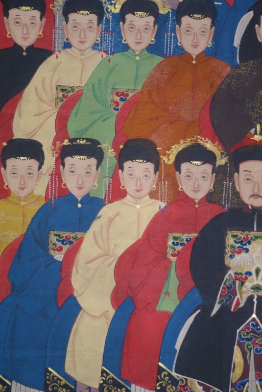 Grosse Chinesische Ahnenbilder 17 Personen 4