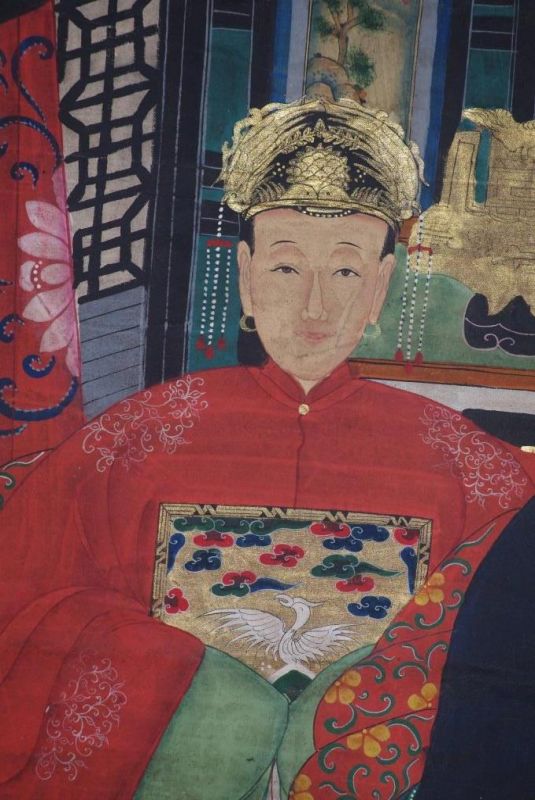 Grosse Chinesische Ahnenbilder 2 Personen 3