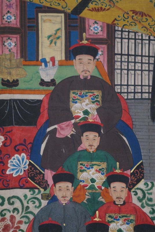 Grosse Chinesische Ahnenbilder 24 Personen 5