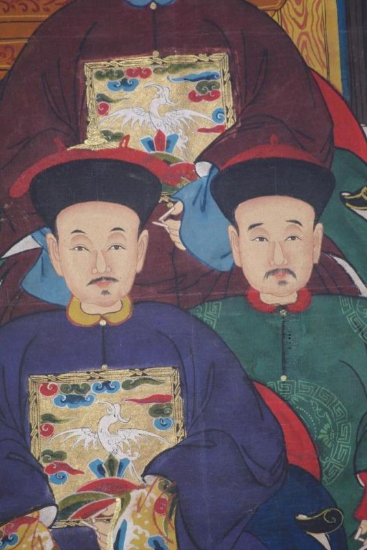 Grosse Chinesische Ahnenbilder 6 Personen 3