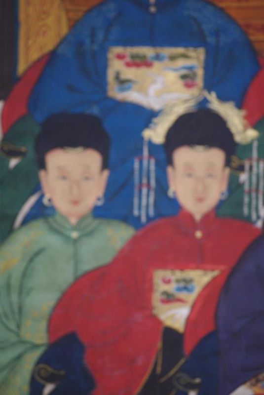 Grosse Chinesische Ahnenbilder 6 Personen 4