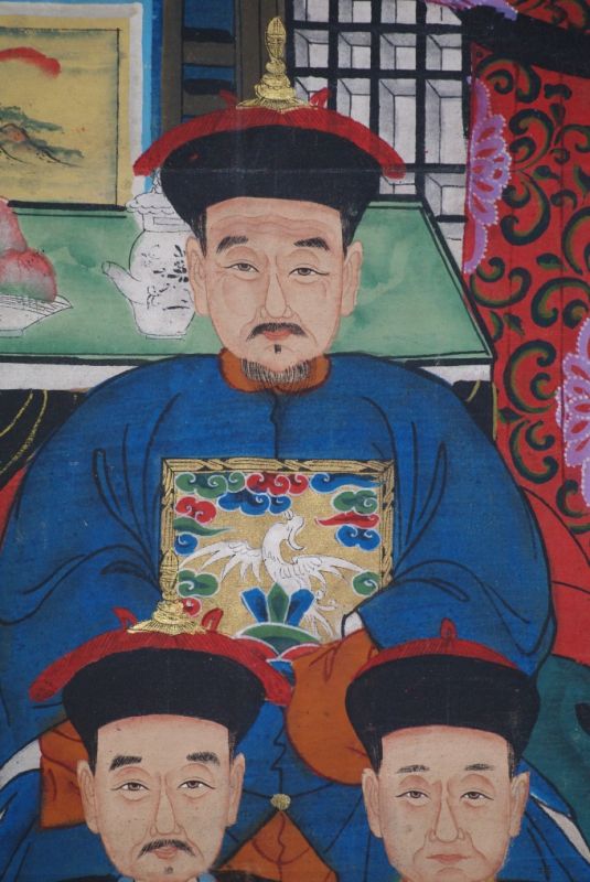 Grosse Chinesische Ahnenbilder 6 Personen 4