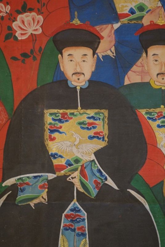 Grosse Chinesische Ahnenbilder 6 Personen 4