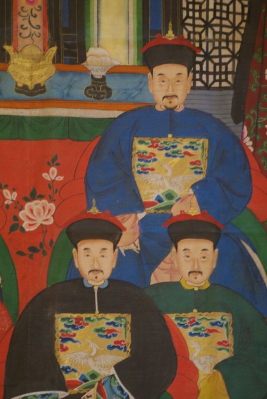 Grosse Chinesische Ahnenbilder 6 Personen 5