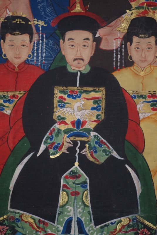 Grosse Chinesische Ahnenbilder 7 Personen 4