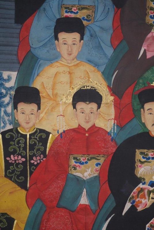 Grosse Chinesische Ahnenbilder 8 Personen 3