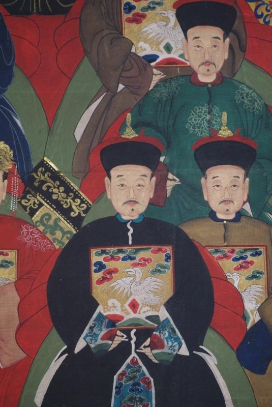 Grosse Chinesische Ahnenbilder 8 Personen 4
