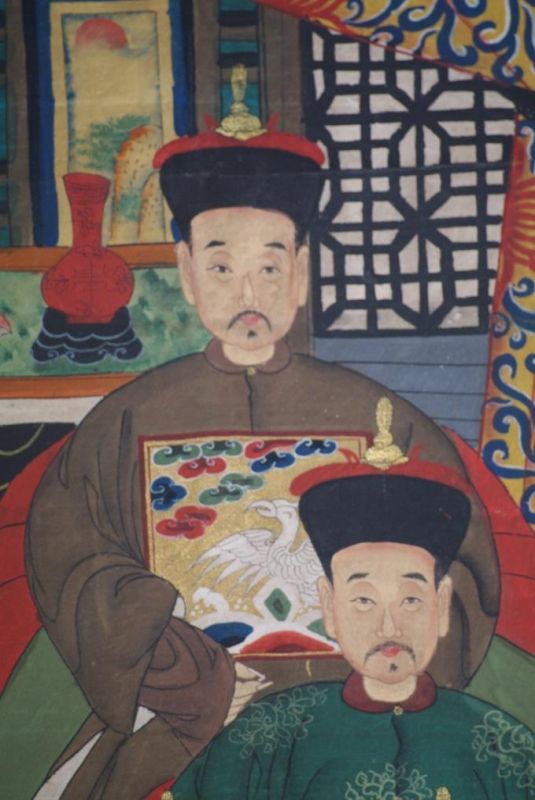 Grosse Chinesische Ahnenbilder 8 Personen 5