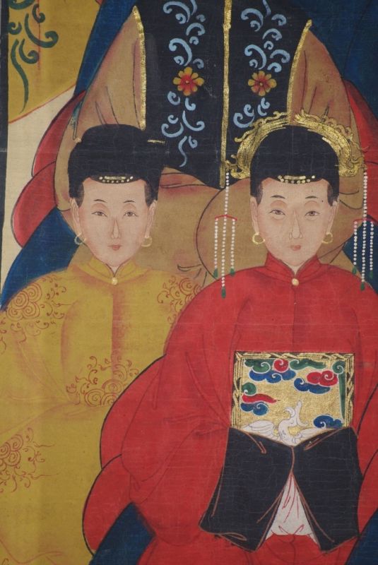 Grosse Chinesische Ahnenbilder 8 Personen 4