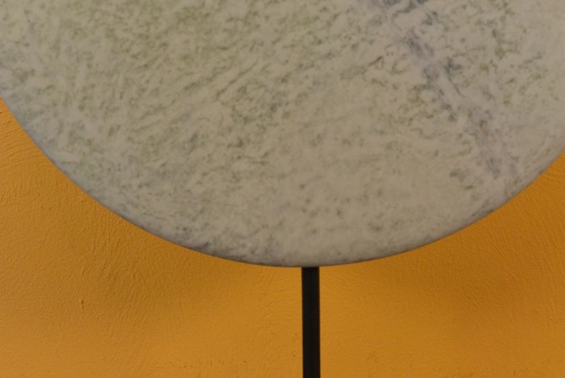 Große Chinesische Bi-Scheibe Jade Weiß geäderten 3