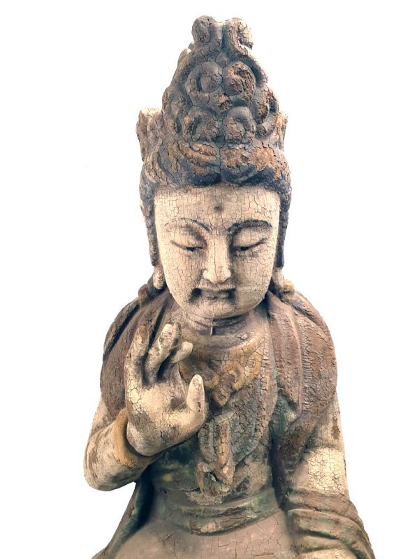 Große chinesische Holzstatue - Guan Yin 2