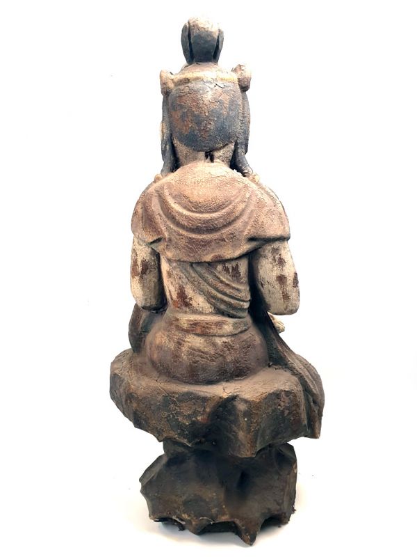 Große chinesische Holzstatue - Guan Yin 4