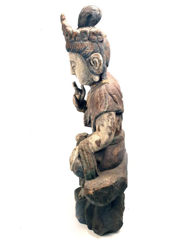 Große chinesische Holzstatue - Guan Yin 5