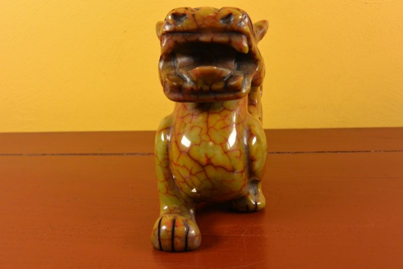Große Chinesische Jade Pixiu rote und grüne 2