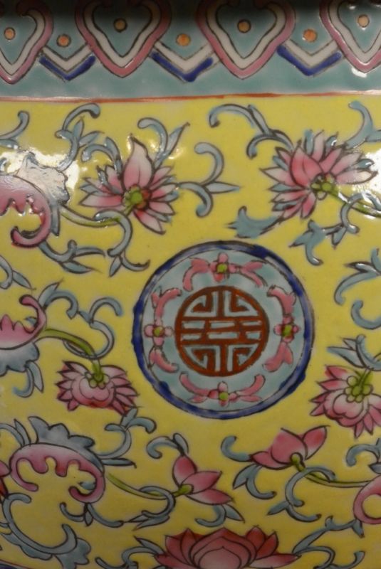 Große Chinesische Porzellan Töpfe Farben 3