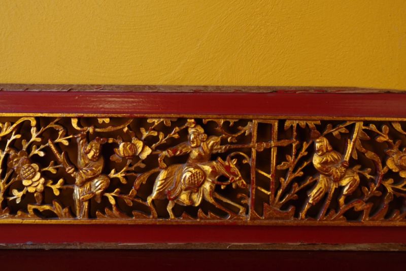 Große Chinesische Schnitzereien Rot und Gold 5 2