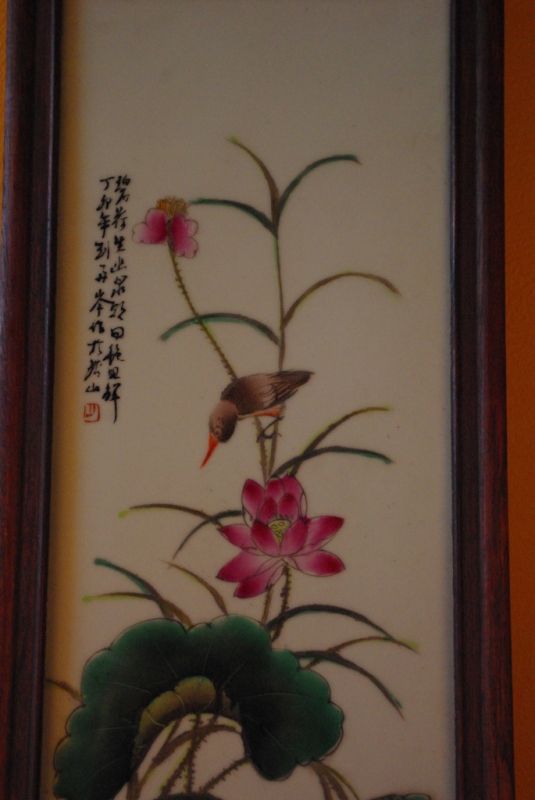 Grosse Chinesisches Holz und Porzelan 3