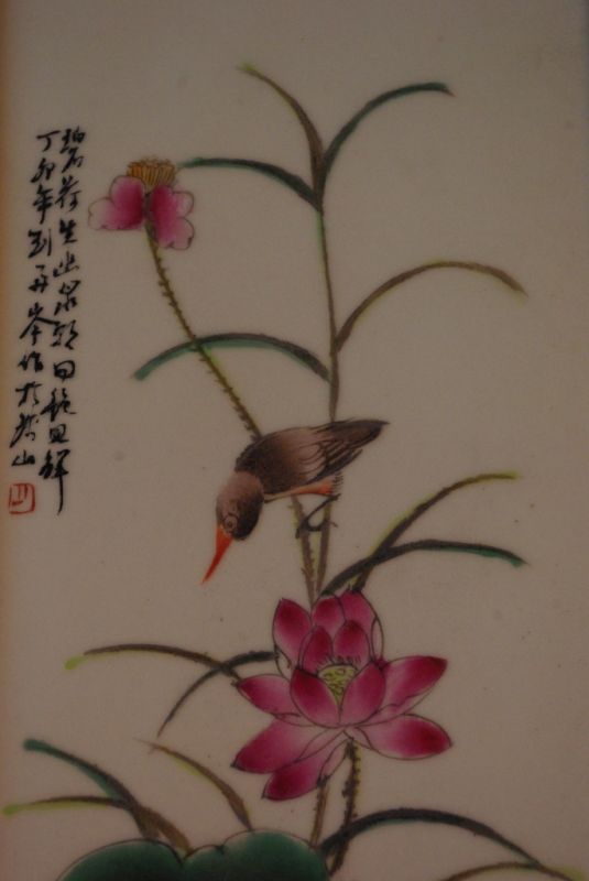 Grosse Chinesisches Holz und Porzelan 5