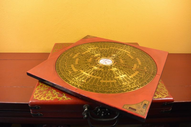 Große Feng Shui Kompass Rot Drache und Phoenix 2