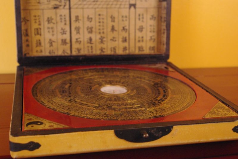 Grosse Feng Shui Kompass Weiss 3