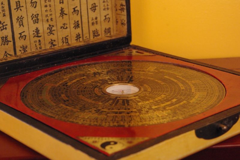 Grosse Feng Shui Kompass Weiss 4