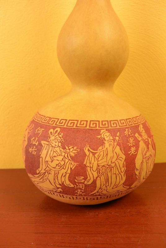 Große Wu Lou Calabash Kasten Feng Shui Charaktere Red 4