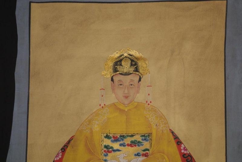 Großen Ahnenpaare und Kaiser Chinesische Malerei Gelb 2