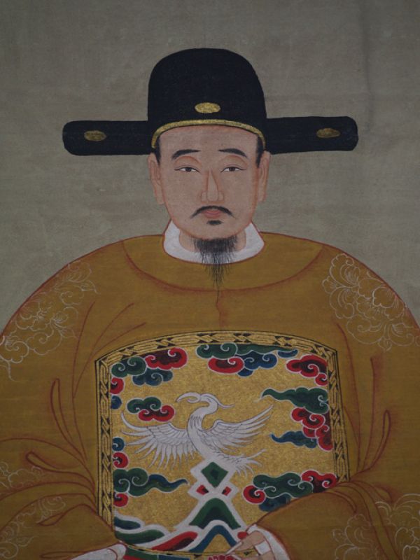 Großen Ahnenpaare und Kaiser Chinesische Malerei Gelb 3