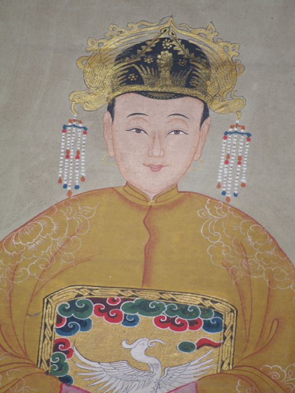 Großen Ahnenpaare und Kaiser Chinesische Malerei Gelb 4