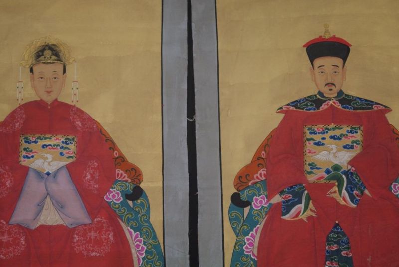 Großen Ahnenpaare und Kaiser Chinesische Malerei Kaiser Gelb 2