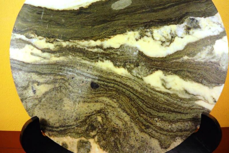 Großen Chinesische Runden Dreamstone - Marmorstein - Abstrakte Kunst 2