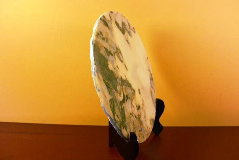 Großen Chinesische Runden Dreamstone - Marmorstein - Landschaft 2 5