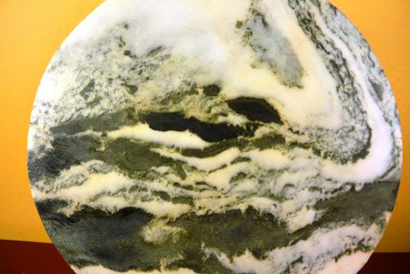 Großen Chinesische Runden Dreamstone - Marmorstein - Wald 2