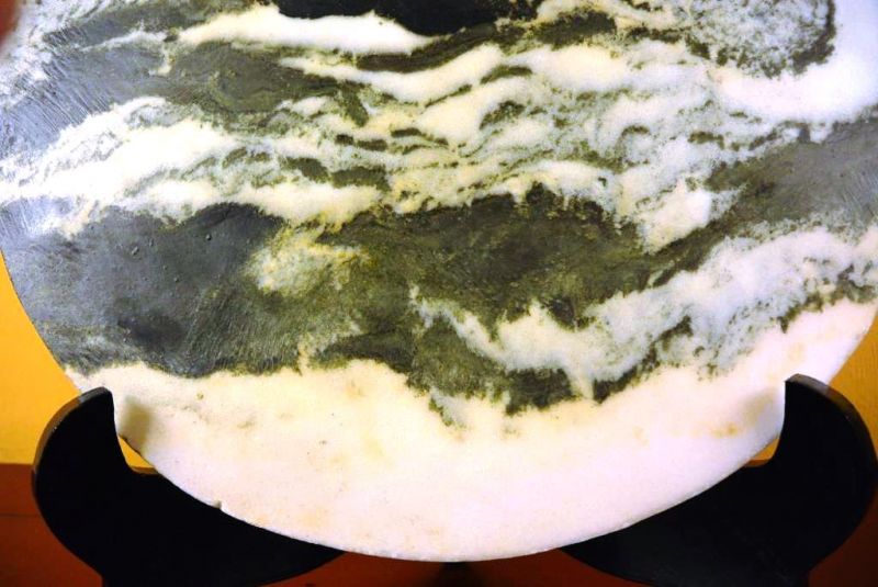 Großen Chinesische Runden Dreamstone - Marmorstein - Wald 3
