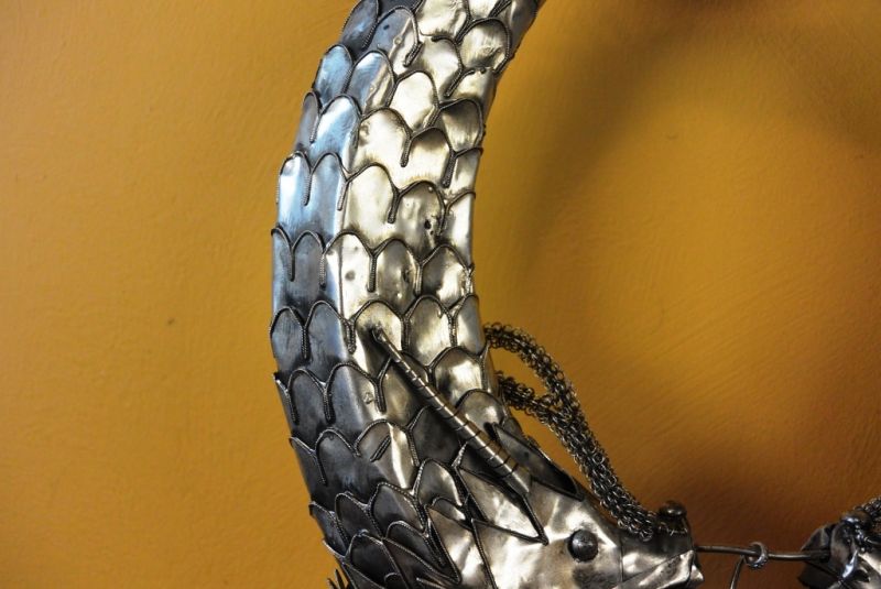 Grosser Dekoschmuck Doppel Drachen 4