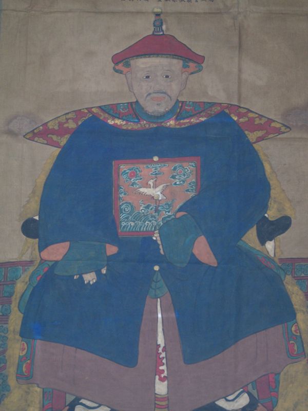 Großes Gemälde eines chinesischen Würdenträgers (ca. 70 Jahre alt) - Kaiser 3