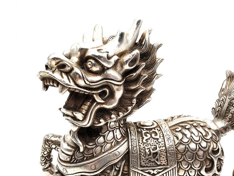 Großes Metall Statue Wächterlöwe 2