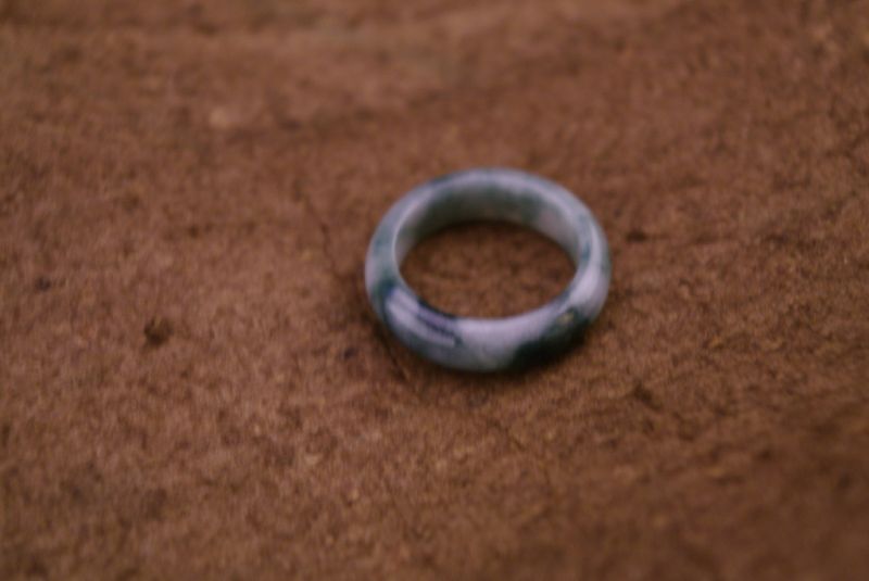 Grün und Weisser Jade Ringe 3