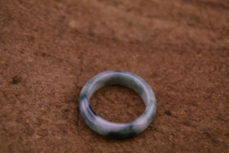 Grün und Weisser Jade Ringe 4