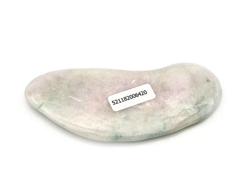 Gua Sha en Jade real - Degradado de verde a blanco 2