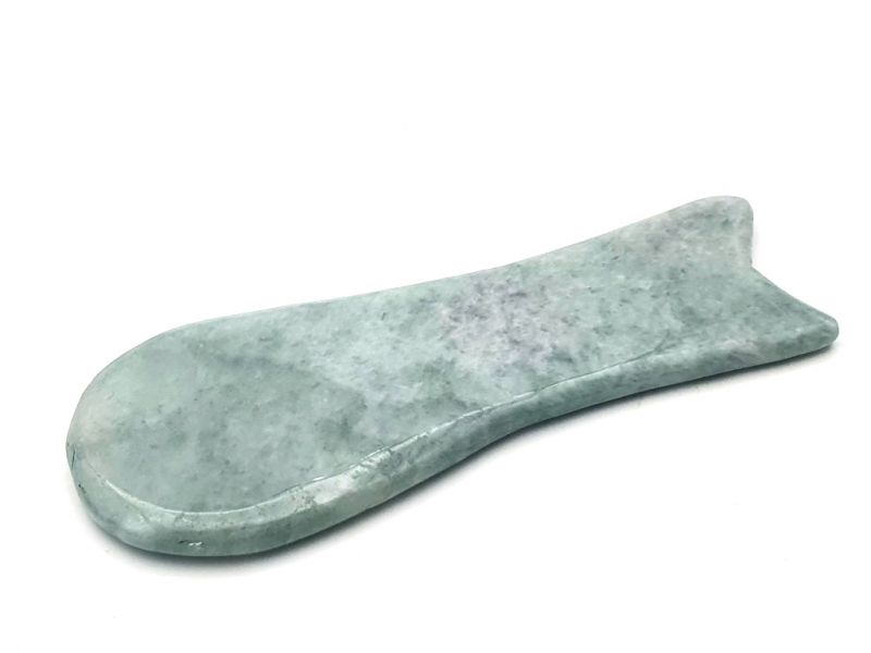 Gua Sha Fish - Real Jade - Body and face - Light Green 2