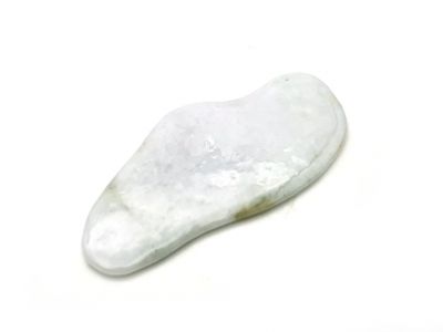 Gua Sha in echter Jade - Grüne spotted