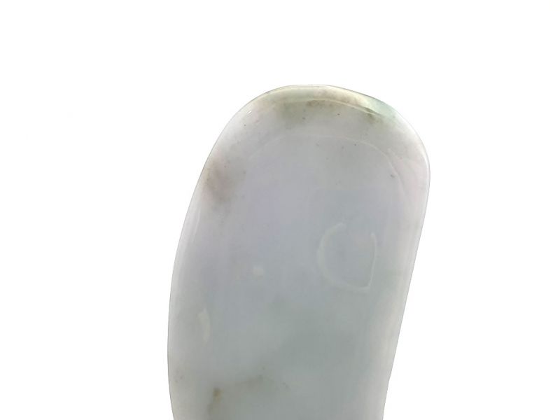 Gua Sha in echter Jade - Hellgrün / Durchscheinend 3