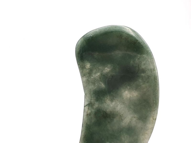 Gua Sha in echter Jade - Kaiser grün 3