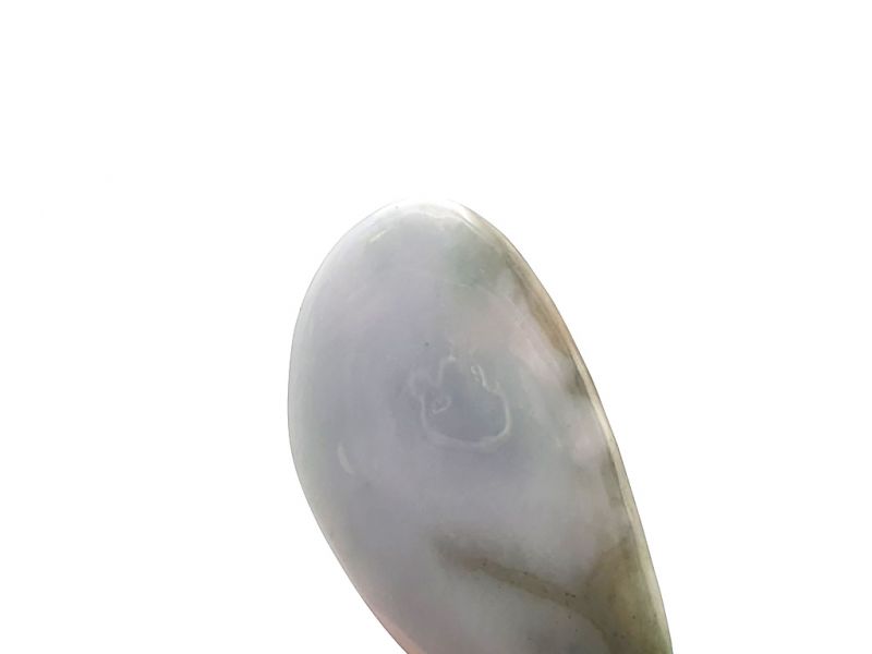 Gua Sha in echter Jade - Weiß und Grün 3