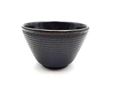 Gusseisen Teetasse - Streifen - Schwarz