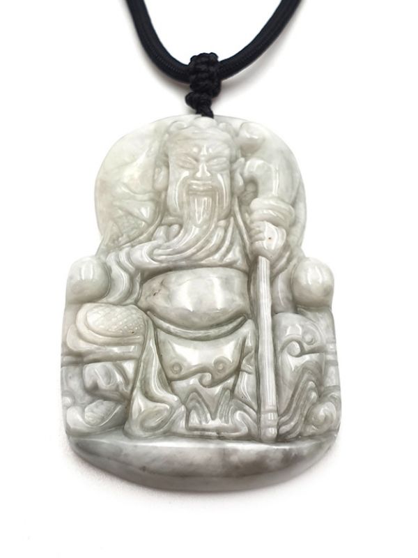 Halskette Anhänger Jade Stein Confucius 2