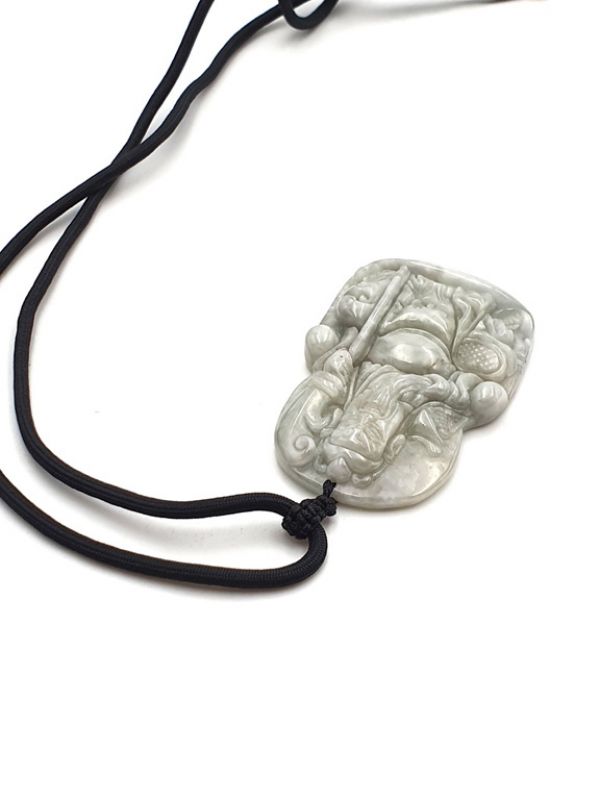 Halskette Anhänger Jade Stein Confucius 3