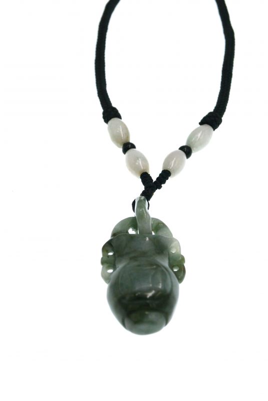 Halskette - Anhänger Jade Stein - Wasserglas 2
