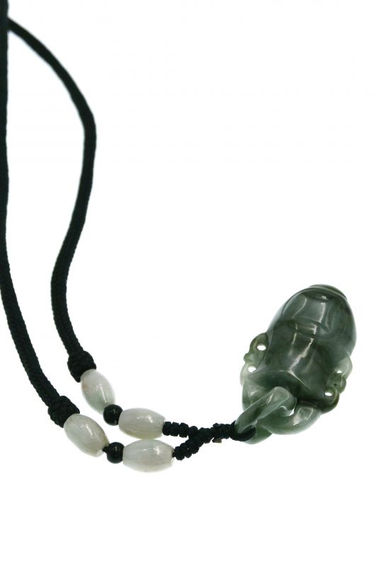 Halskette - Anhänger Jade Stein - Wasserglas 3